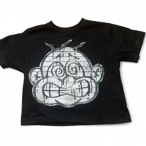 Unruly Minis Kids Black Graphic Tee